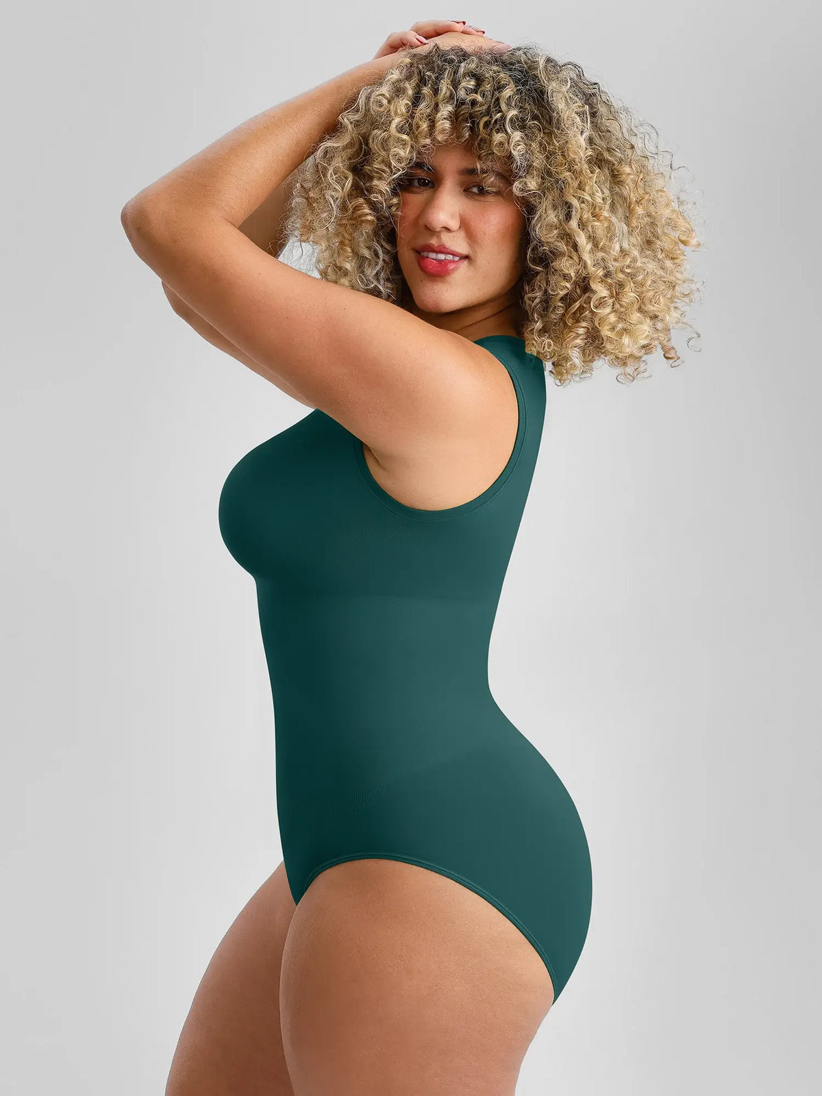 Seamless Butt Lifting Shapewear Bodysuit – Tummy Control, Ultra-Stretch & Buttery Soft Sculpting Crew Neck Bodysuit