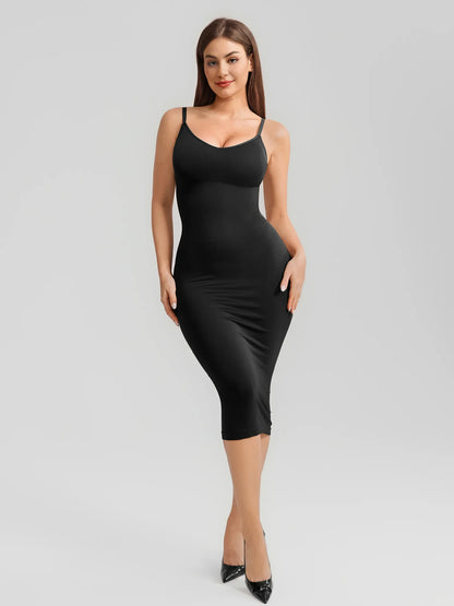 Experience effortless shaping and all-day comfort with this seamless support dress, featuring built-in bra support, tummy control, and a flattering silhouette for everyday wear.