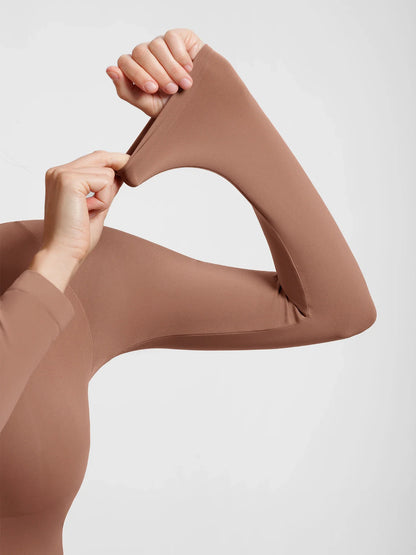 Ultra-Soft Seamless High Neck Bodysuit
