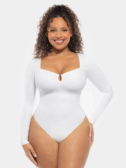 Women's Seamless Shapewear Bodysuit with Tummy Control, Waist Slimming Support, and Ultra-Stretch Comfort for a Smooth, Sculpted Silhouette.