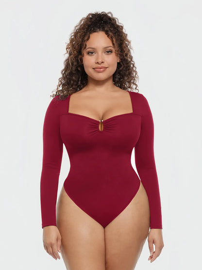 Women's Seamless Shapewear Bodysuit with Tummy Control, Waist Slimming Support, and Ultra-Stretch Comfort for a Smooth, Sculpted Silhouette.