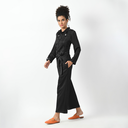 Navy Black Jumpsuit