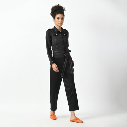 Navy Black Jumpsuit