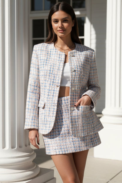 Frosted Grace Belted Skirt Co-Ord