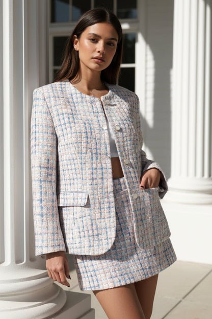 Frosted Grace Belted Skirt Co-Ord