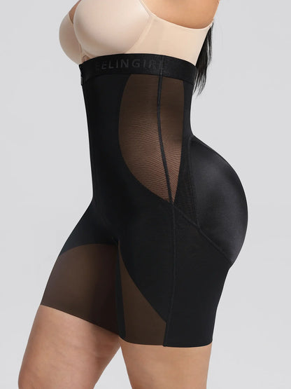 Feelingirl Inverted "Y" Compression Tummy Control Butt Lift Shaper Shorts
