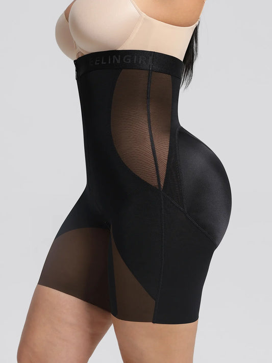 Feelingirl Inverted "Y" Compression Tummy Control Butt Lift Shaper Shorts