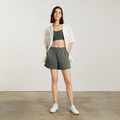 The Easy Short | Pewter Green