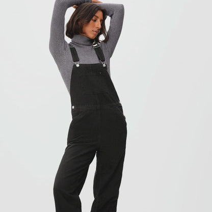 The Canvas Overalls | Black