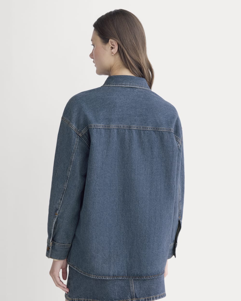 The Oversized Denim Shirt | Tungsten Blue Stone