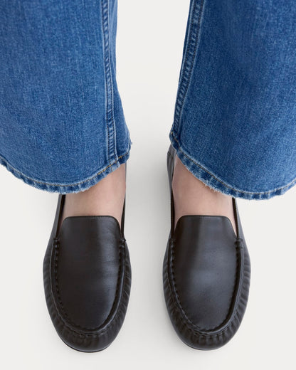 Leather Day Driver Loafer | Black