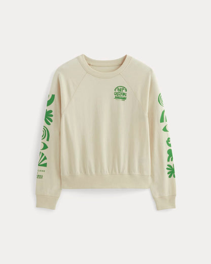 The Off-Duty Long-Sleeve Tee | Natural / Green
