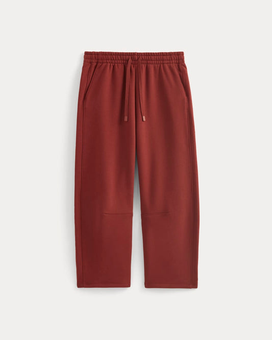 Luxe Fleece Barrel Sweatpant | Merlot