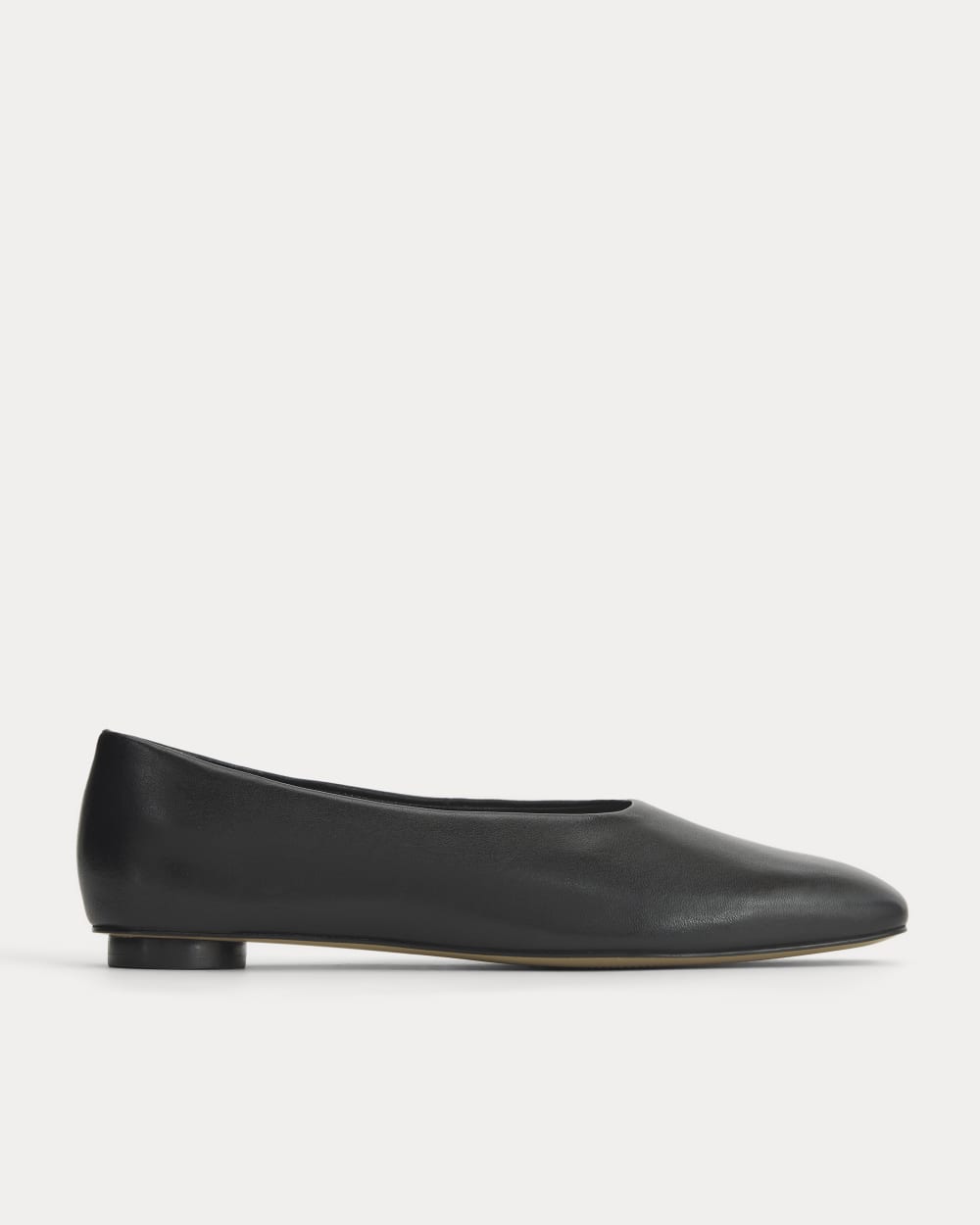 Gallery Square-Toe Flat | Black