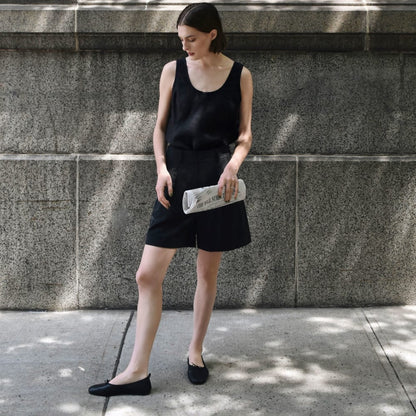 The Draper Short in Buttersmooth | Black