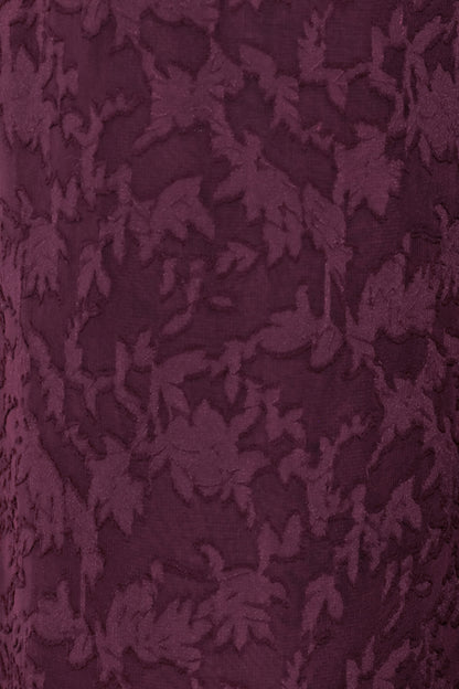 Ada Wide Leg Pants - Plum Burnout