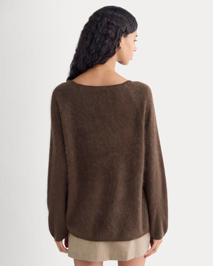 Lush Cashmere Boatneck Sweater | Raven