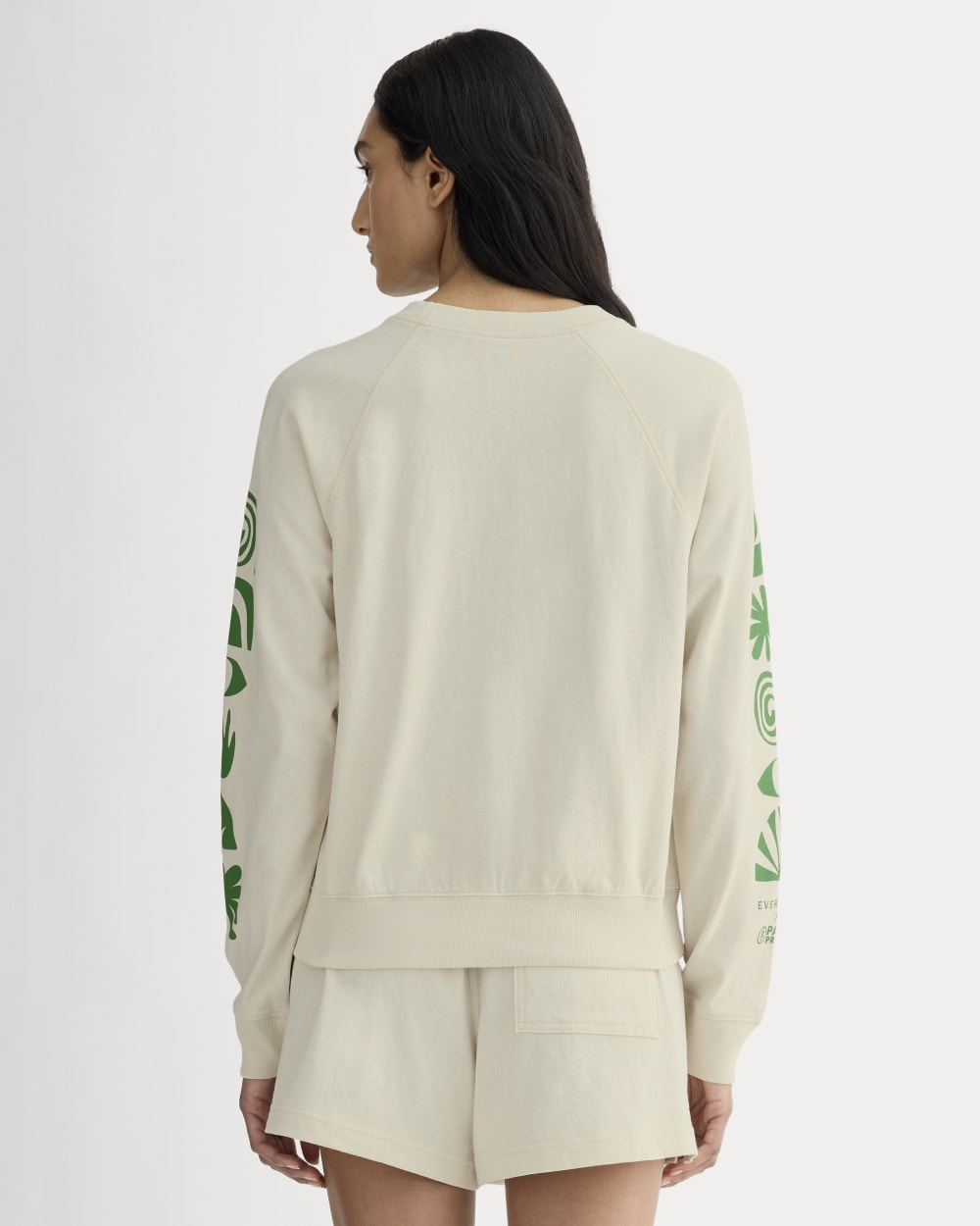 The Off-Duty Long-Sleeve Tee | Natural / Green