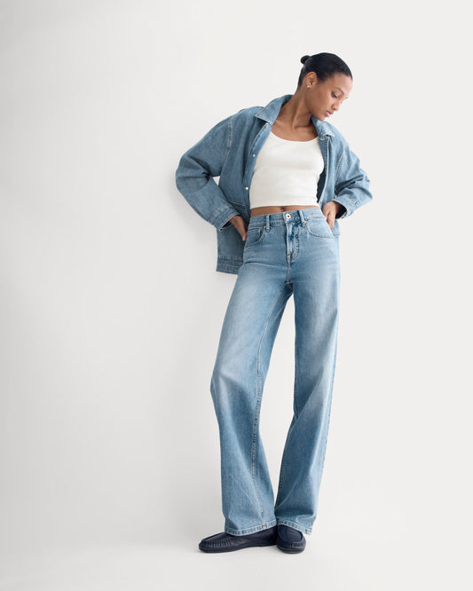 The Column Jean | Vintage Light Indigo | 31" Inseam