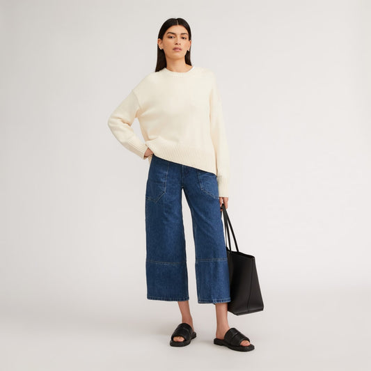 The Way-High® Gardener Cropped Jean | Vibrant Blue