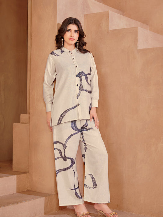 OffWhite Italian Linen Co-ord Set