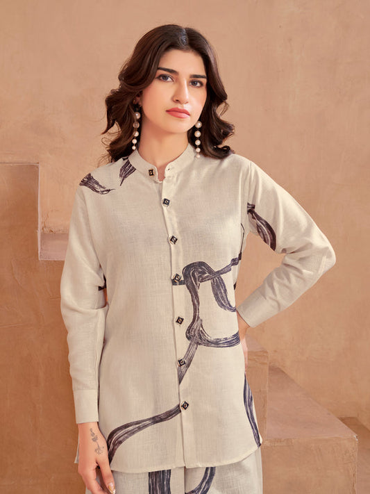 OffWhite Italian Linen Co-ord Set