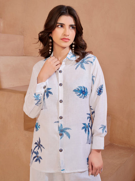 White Italian Linen Co-ord Set