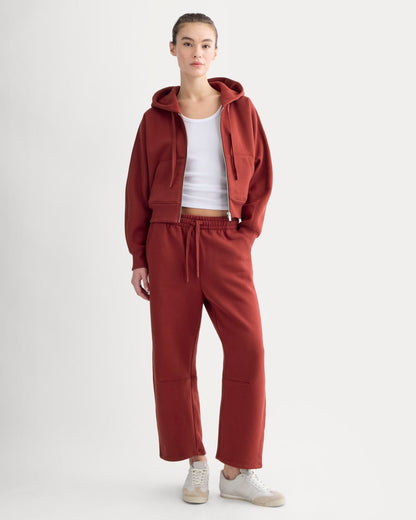 Luxe Fleece Barrel Sweatpant | Merlot