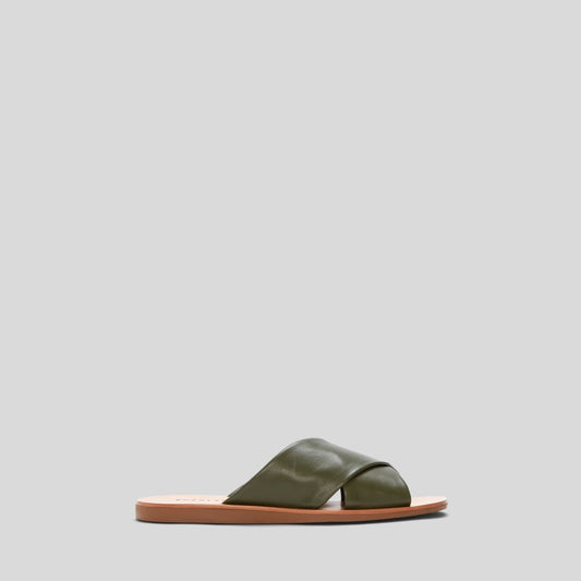 The Day Crossover Sandal | Olive