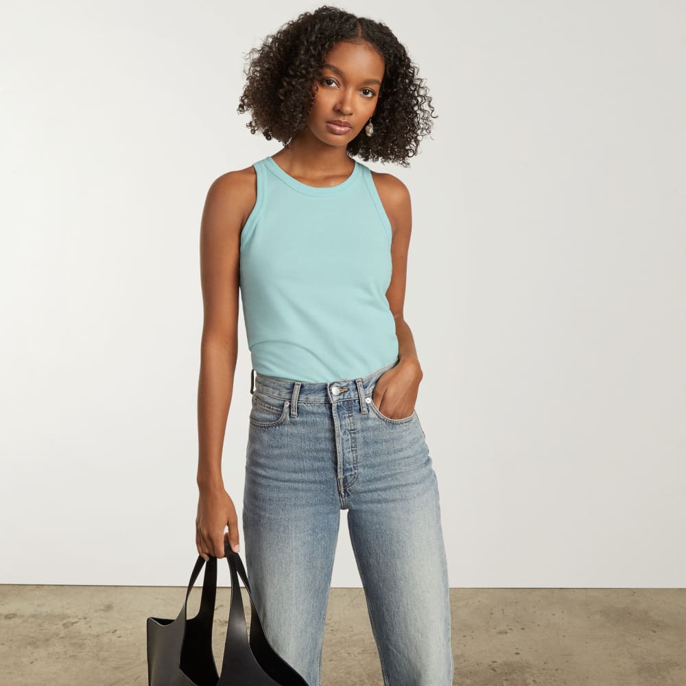 The Tank in Essential Cotton | Ice Blue
