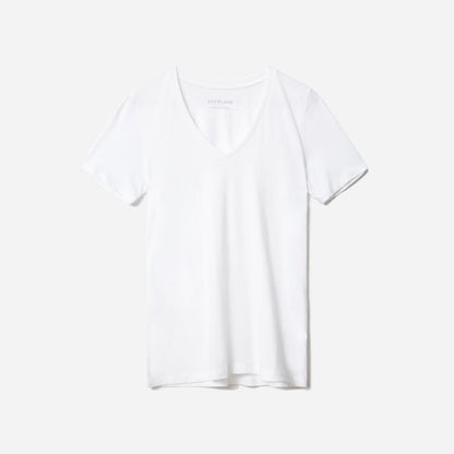 The Organic Cotton V-Neck | White