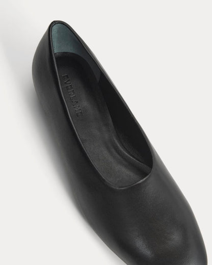 Gallery Square-Toe Flat | Black