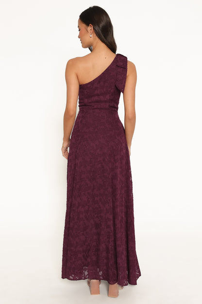 Astarla Maxi Dress - Plum Burnout