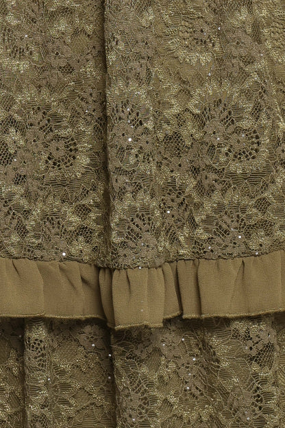 Cataleya Maxi Dress - Olive Lace
