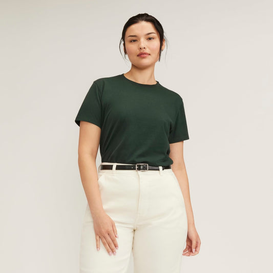 The Box-Cut Tee in Essential Cotton | Scarab | No Pocket
