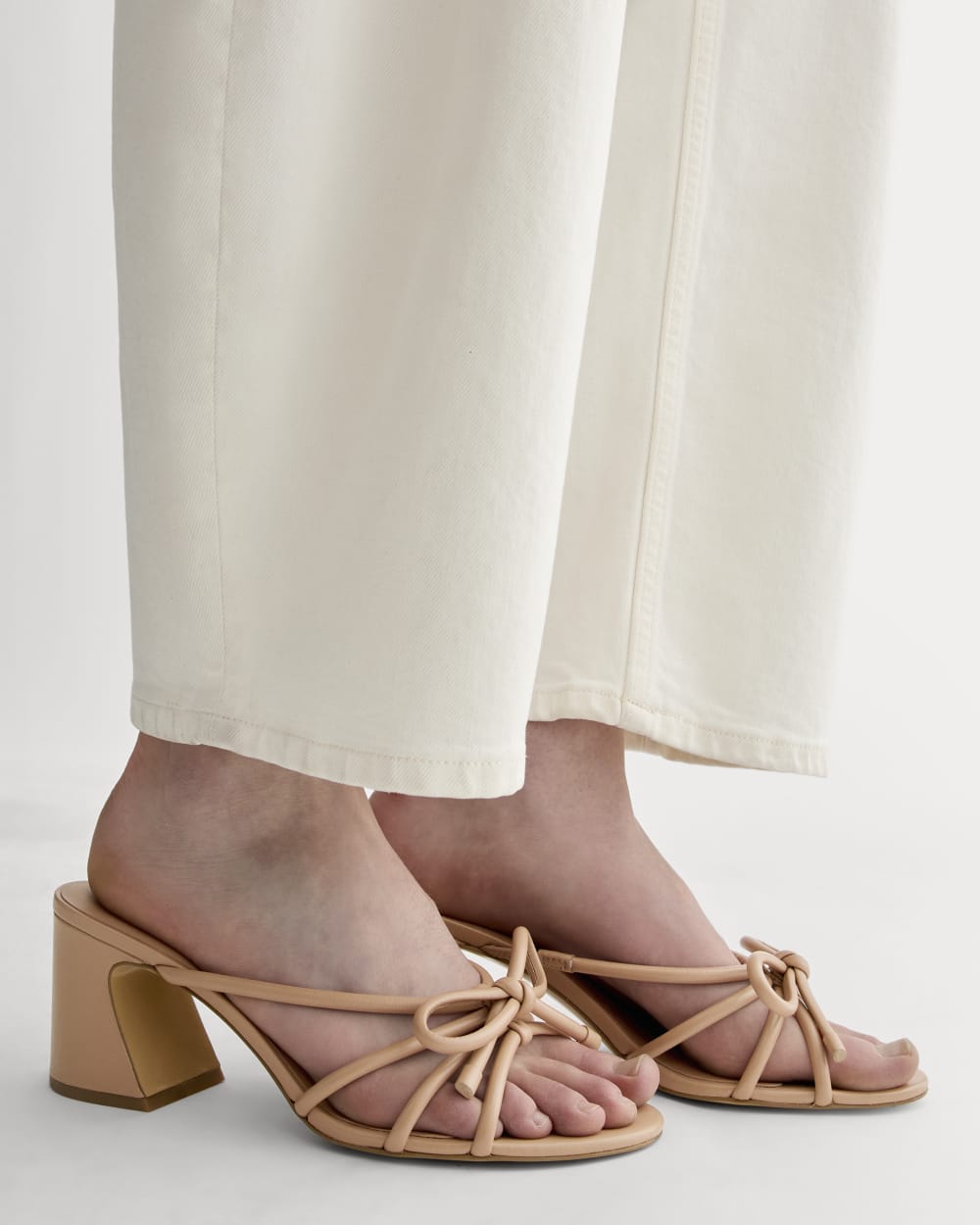 The Bow Heel | Blush Tan