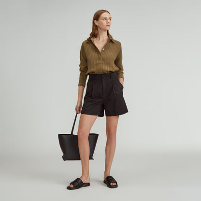 The Draper Short in Buttersmooth | Black