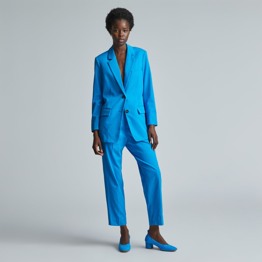 The Day Heel in Narrow Fit | Brilliant Blue Suede