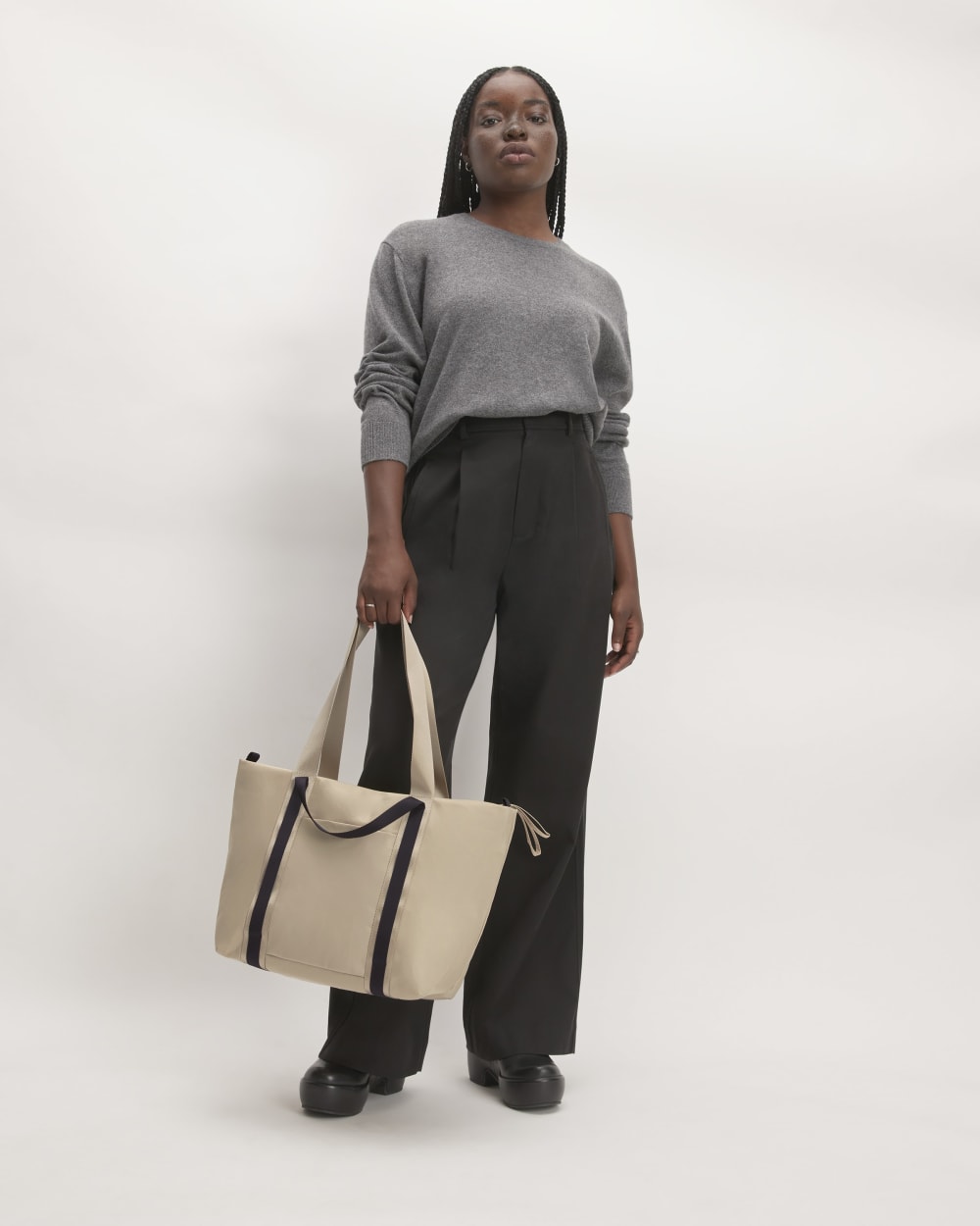 The Recycled Nylon Tote | Khaki