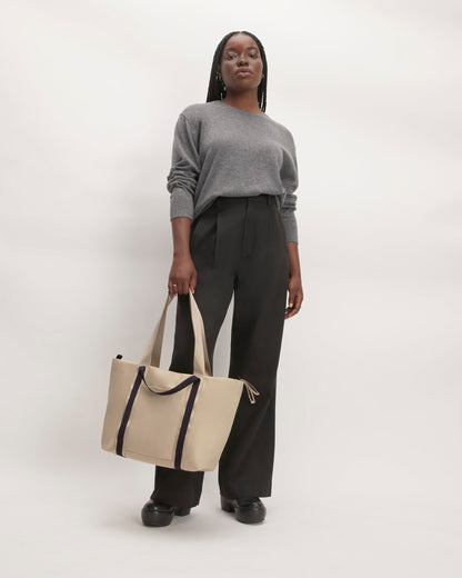 The Recycled Nylon Tote | Khaki