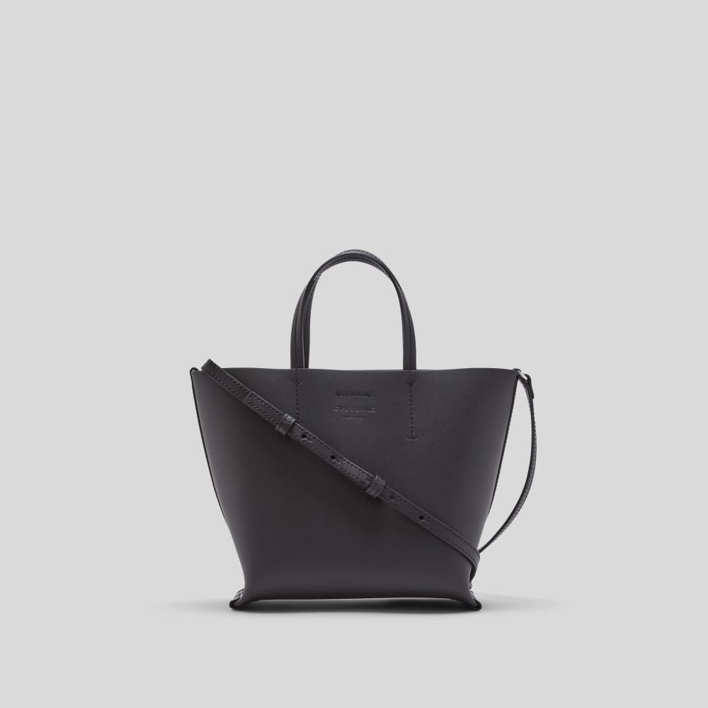 The Luxe Italian Leather Crossbody | Black