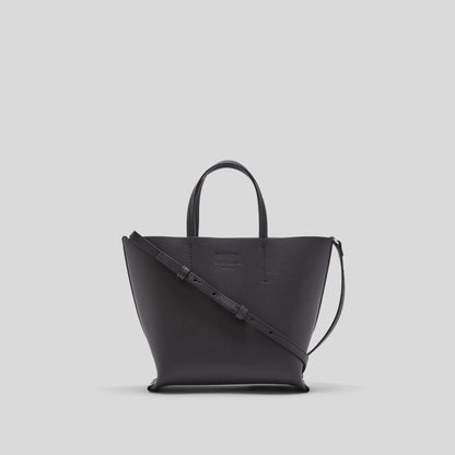 The Luxe Italian Leather Crossbody | Black