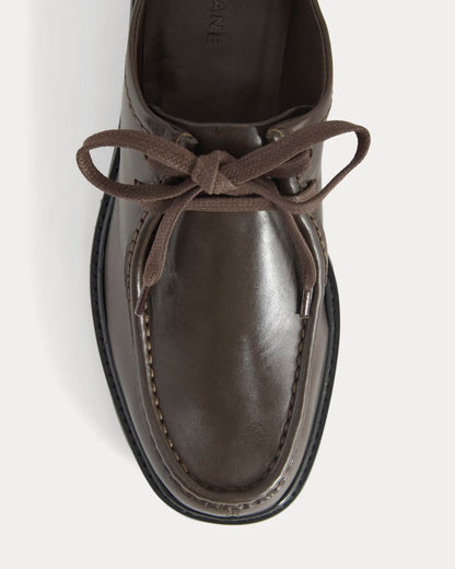 Leather Lug Chukka | Deep Brown
