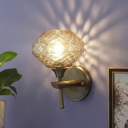 VEDAS Imperial Glass Diamond Pattern Wall Lamp