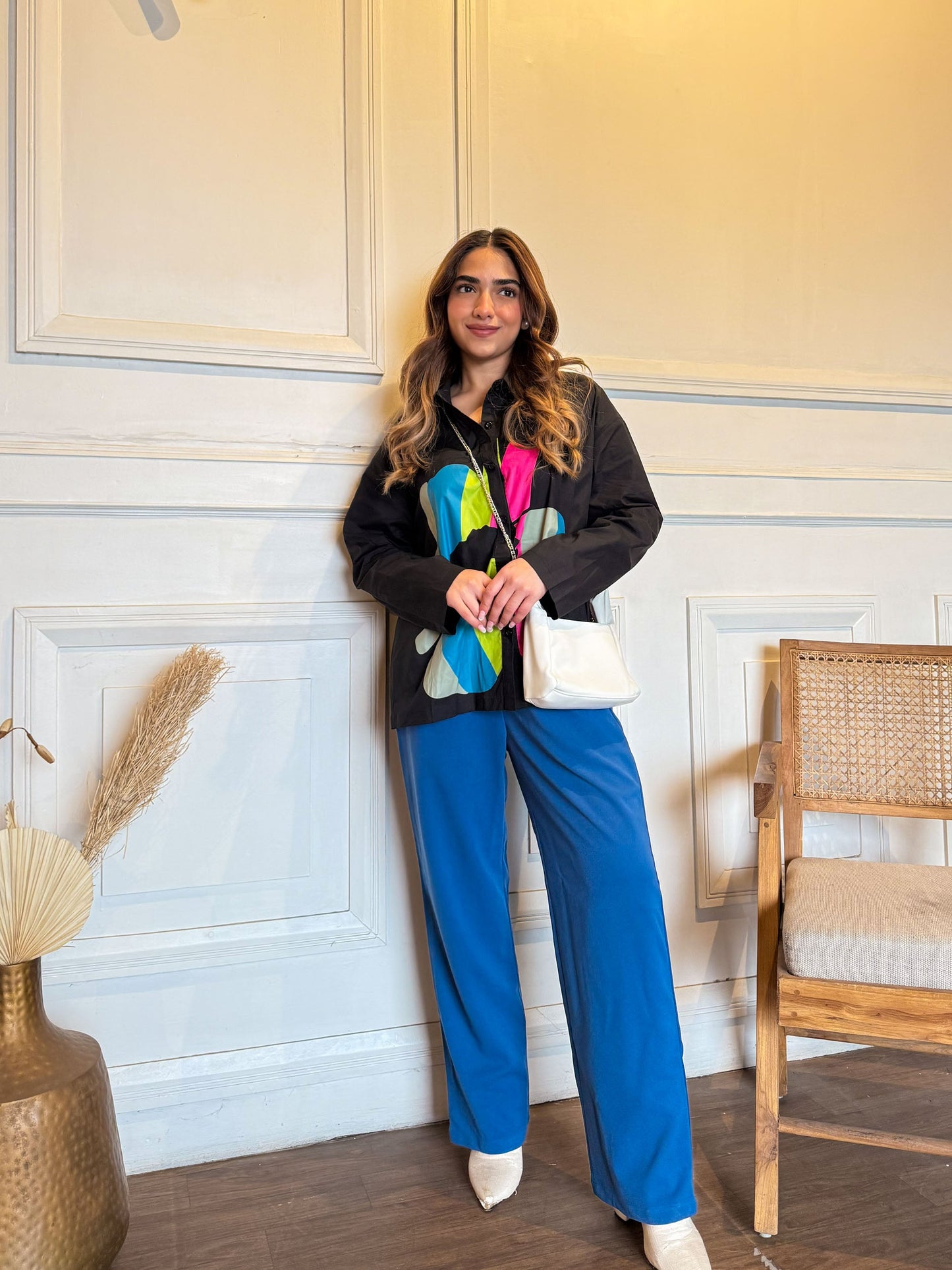 Blue Bloom Shirt Co-Ord