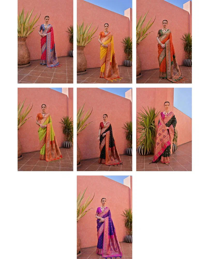 Soft Banarasi Silk Paithani Zari Woven Saree