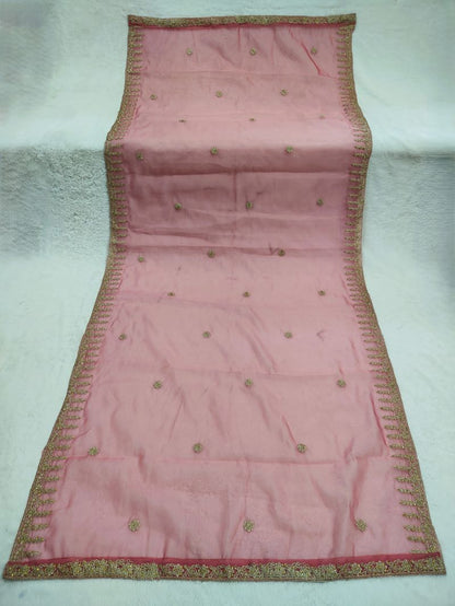Organza Silk Stone Handwork Dupatta