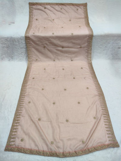 Organza Silk Stone Handwork Dupatta
