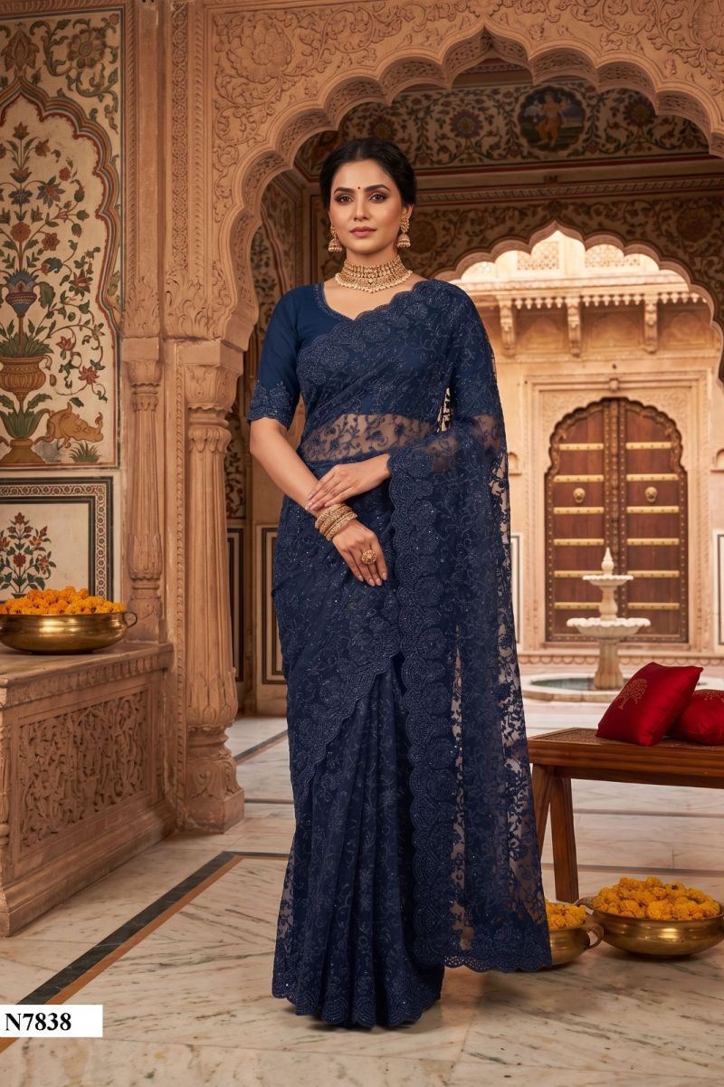 Satin Silk Designer Saree