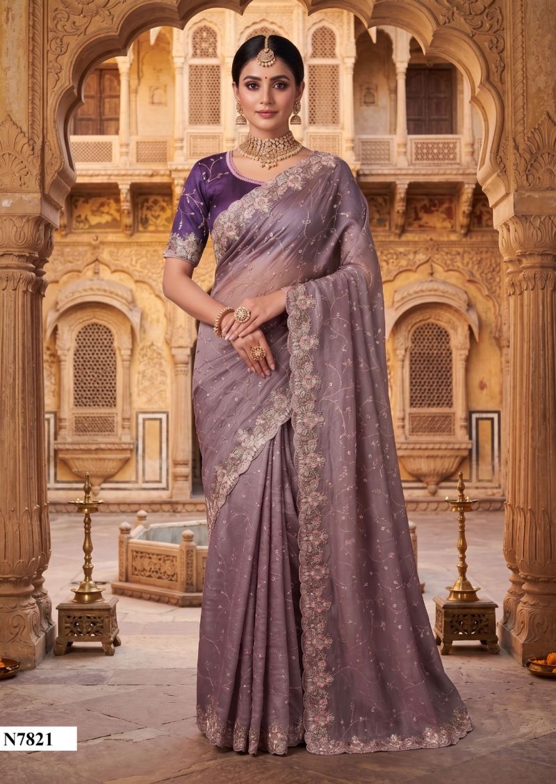 Satin Silk Designer Saree
